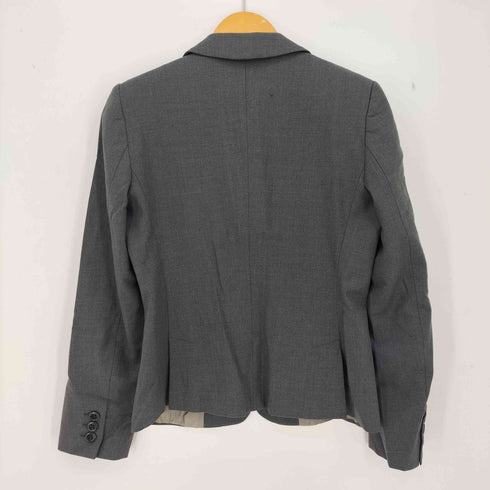 マックスマーラステュディオ MAX MARA STUDIO ウレタン混 ウールギャバ 2B テーラードジャケット レディース JPN:42