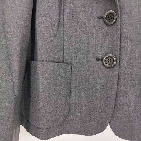マックスマーラステュディオ MAX MARA STUDIO ウレタン混 ウールギャバ 2B テーラードジャケット レディース JPN:42