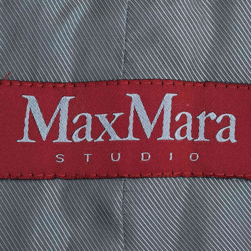 マックスマーラステュディオ MAX MARA STUDIO ウレタン混 ウールギャバ 2B テーラードジャケット レディース JPN:42