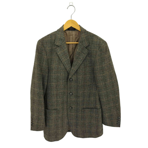 セブンティー SEVENTY 90-00s イタリア製 チェック柄 ウール 3B ツイード テーラードジャケット メンズ