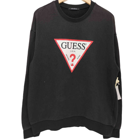 ゲス GUESS トライアングルロゴ スウェット メンズ import:L