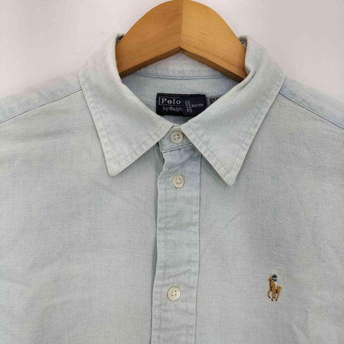ポロバイラルフローレン Polo by RALPH LAUREN 復刻タグ リラックスド フィット シャンブレーシャツ レディース import:XS