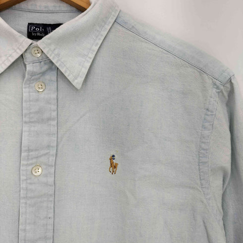 ポロバイラルフローレン Polo by RALPH LAUREN 復刻タグ リラックスド フィット シャンブレーシャツ レディース import:XS