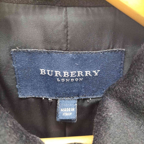 バーバリーロンドン BURBERRY LONDON アンゴラ カシミヤ混 ハーフコート レディース US4