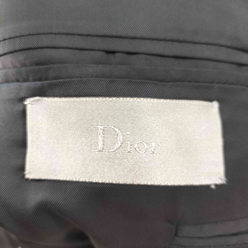 ディオールオム Dior HOMME エディ期 2B ストライプテーラードジャケット&スラックス セットアップ メンズ TOPS:48/PANTS:48