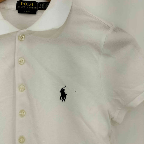 ポロラルフローレン POLO RALPH LAUREN 現行タグ SLIM FIT ポニー刺繍 鹿の子 ポロシャツ レディース import:S