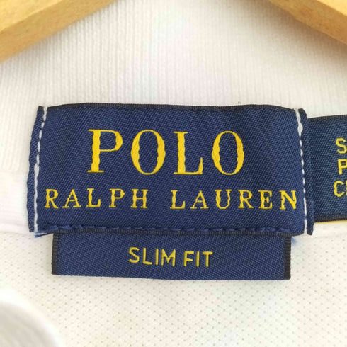 ポロラルフローレン POLO RALPH LAUREN 現行タグ SLIM FIT ポニー刺繍 鹿の子 ポロシャツ レディース import:S