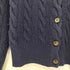 ポロラルフローレン POLO RALPH LAUREN 現行タグ ポニー刺繍 ウールカシミヤ ケーブルニットカーディガン レディース import:XS