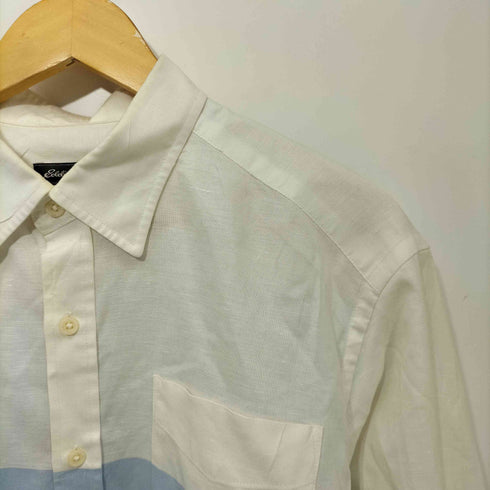 エディーバウアー Eddie Bauer ヘンプコットン バイカラー レギュラーカラーシャツ メンズ import:M