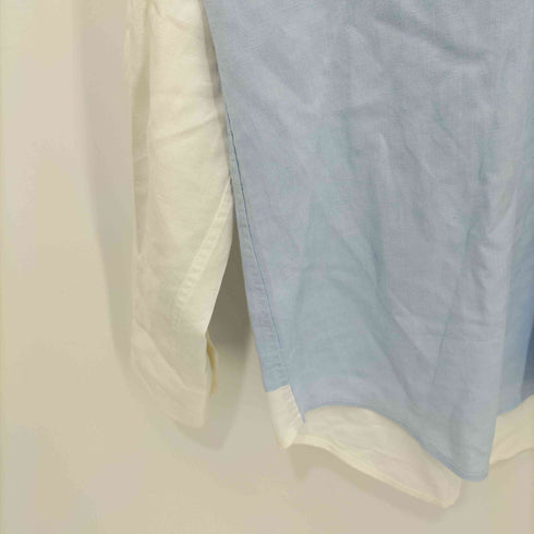 エディーバウアー Eddie Bauer ヘンプコットン バイカラー レギュラーカラーシャツ メンズ import:M