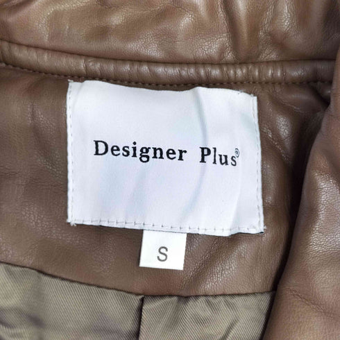 Desingner Plus レザー切り替え ボアジャケット レディース import:S