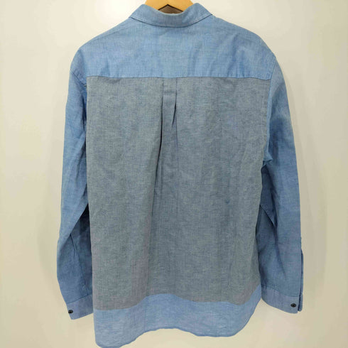 エディーバウアー Eddie Bauer ヘンプコットン バイカラー レギュラーカラーシャツ メンズ import:M