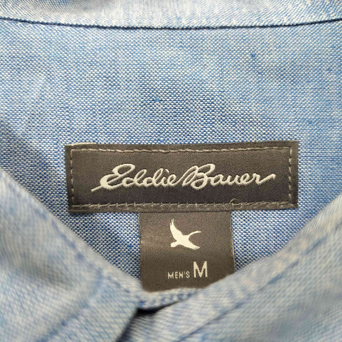 エディーバウアー Eddie Bauer ヘンプコットン バイカラー レギュラーカラーシャツ メンズ import:M