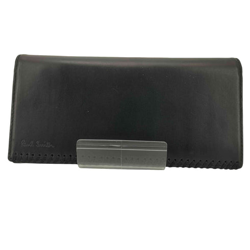 ポールスミス Paul Smith ハンドステッチ レザー ロングウォレット 二つ折り 長財布 メンズ