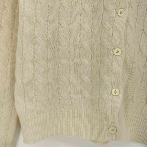 ポロラルフローレン POLO RALPH LAUREN 現行タグ ポニー刺繍 ウールカシミヤ ケーブルニットカーディガン レディース import:S