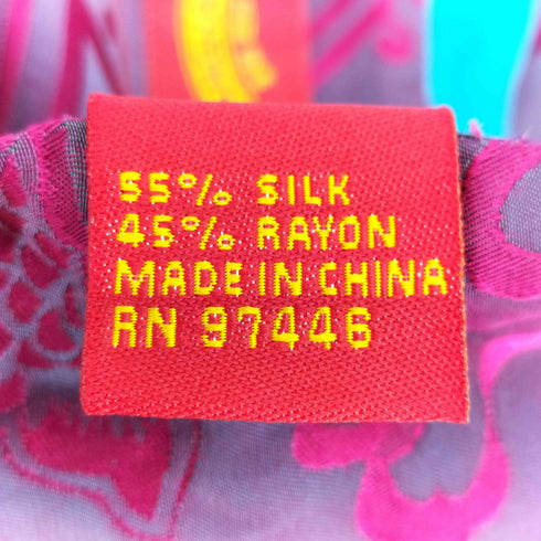 SHANGHAI TANG リバーシブル シルク ストール レディース