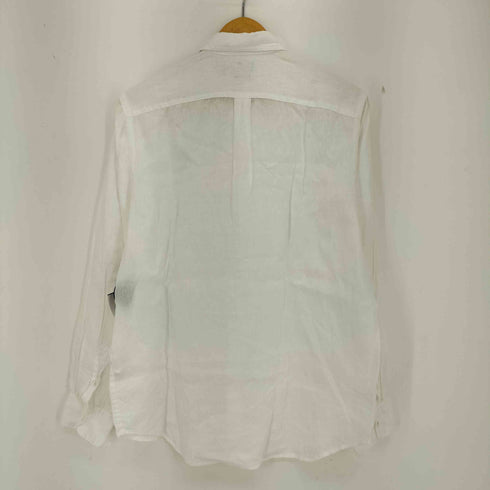 ポロラルフローレン POLO RALPH LAUREN 現行タグ RELAXED FIT ポニー刺繍 リネン 長袖シャツ メンズ import:L