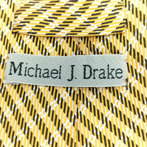 MICHAEL J DRAKE 日本製 英国産シルク ストライプ ネクタイ メンズ