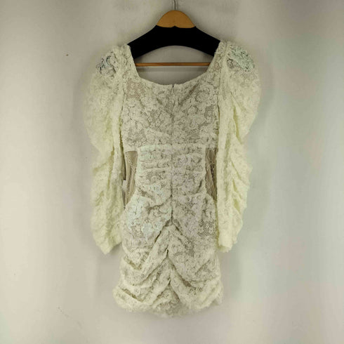 DaggyQin パフスリーブミニワンピース レディース import:S