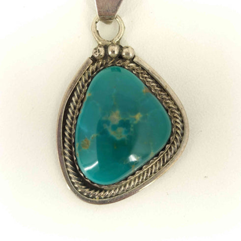 silver刻印 ターコイズペンダントトップ メンズ