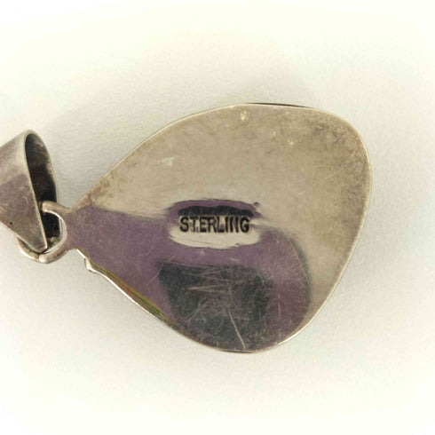 silver刻印 ターコイズペンダントトップ メンズ