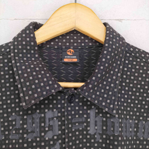 ニーキューイチニーキューゴーオム 291295=HOMME オールドイングリッシュプリントボックスシャツ Y2K メンズ L