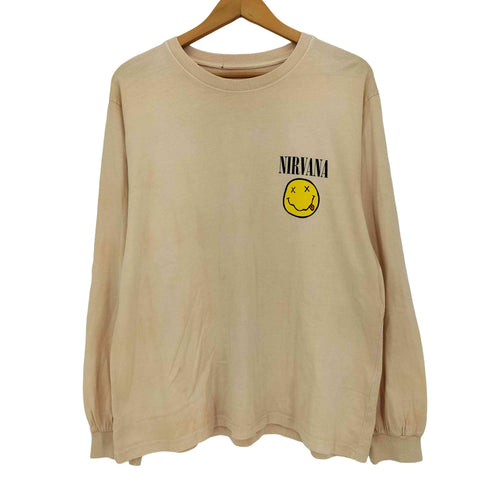 ロックバンド アルバム プリント 長袖 Tシャツ メンズ
