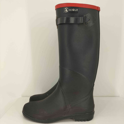 エーグル AIGLE フランス製 ロング ラバー レインブーツ レディース EUR:36
