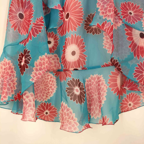 ハナエモリ HANAE MORI 花柄 ノースリーブブラウス レディース
