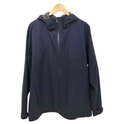 ユニクロ UNIQLO ブロックテックパーカ (3Dカット) ネイビー XLサイズ メンズ JPN:XL