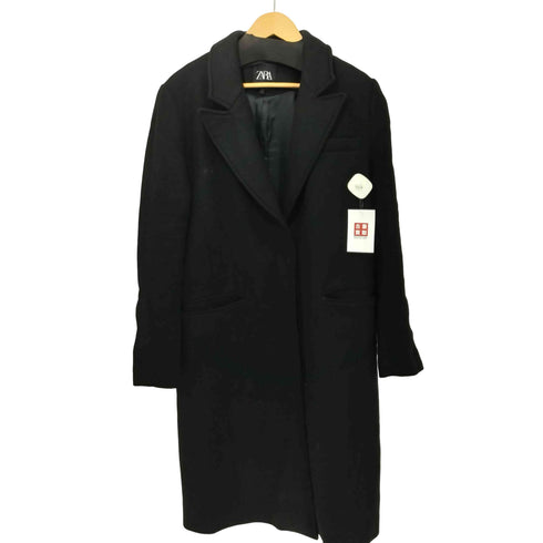 ザラ ZARA ツイード チェスターコート レディース import:XS