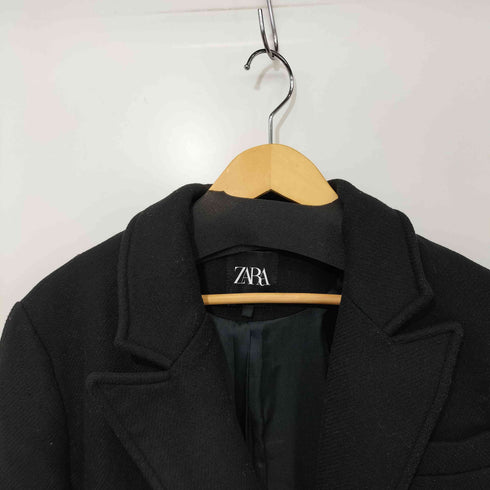 ザラ ZARA ツイード チェスターコート レディース import:XS