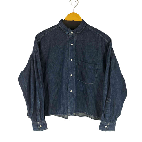 グランドママドーター GRANDMA MAMA DAUGHTER クロップド L/S デニムシャツ レディース 0