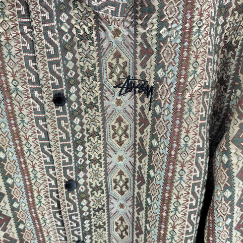 ステューシー Stussy Tapestry Classic Coach Jacket タペストリー クラシック コーチ ジャケット メンズ import:L
