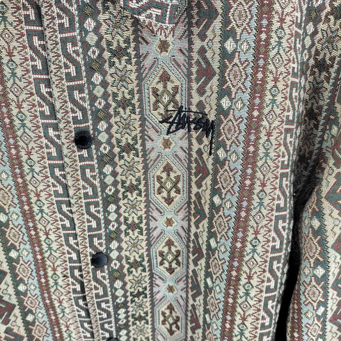 ステューシー Stussy Tapestry Classic Coach Jacket タペストリー クラシック コーチ ジャケット メンズ import:L