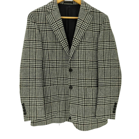 ブラックレーベルクレストブリッジ BLACK LABEL CRESTBRIDGE Cloth by lanificio di Pray ハングトゥース チェック 千鳥格子 ウール 2B テーラード ジャケット メンズ import:S