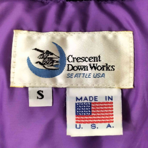 クレセントダウンワークス CRESCENT DOWN WORKS USA製ダブルジップ GOOSE DOWN ダウンベスト メンズ import:S