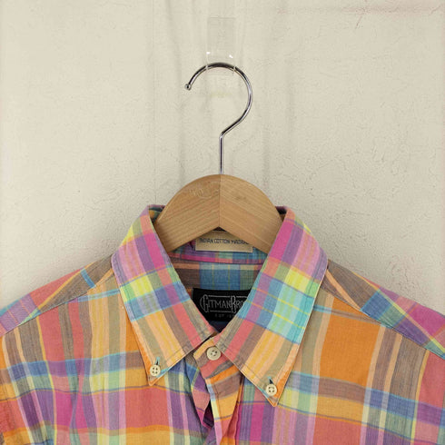 ギットマンブラザーズ GITMAN BROS. マドラスチェック インディアンコットンシャツ メンズ