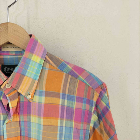 ギットマンブラザーズ GITMAN BROS. マドラスチェック インディアンコットンシャツ メンズ