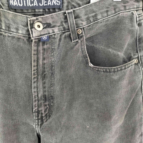 ノーティカ NAUTICA 先染めブラックデニムパンツ メンズ 36X32
