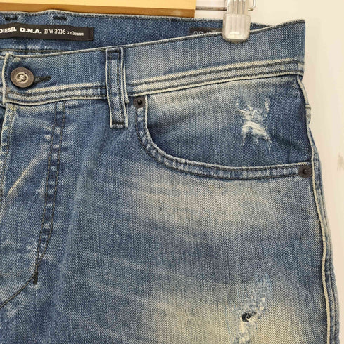 ディーゼル DIESEL DNA WASH 0854Z STRETCH TEPPHAR SLIM-CRARROT ダメージ加工 スリム デニム メンズ W32 L30
