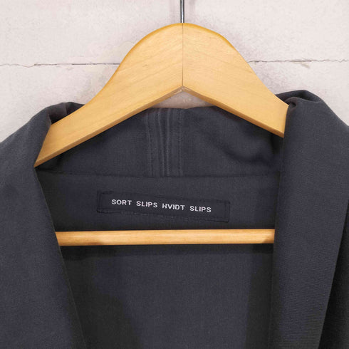 SORT SLIP HVIDT SLIPS ショールカラーデザインコート import メンズ