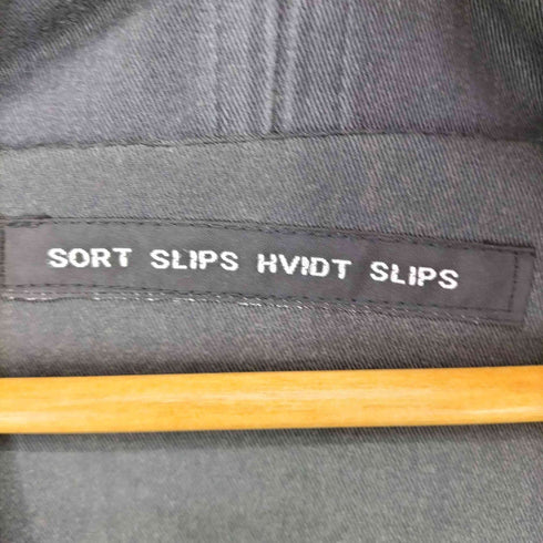 SORT SLIP HVIDT SLIPS ショールカラーデザインコート import メンズ