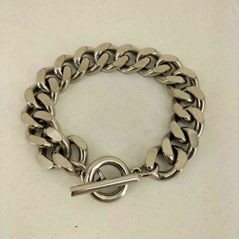 喜平カーブチェーン真鍮ブレスレット メンズ