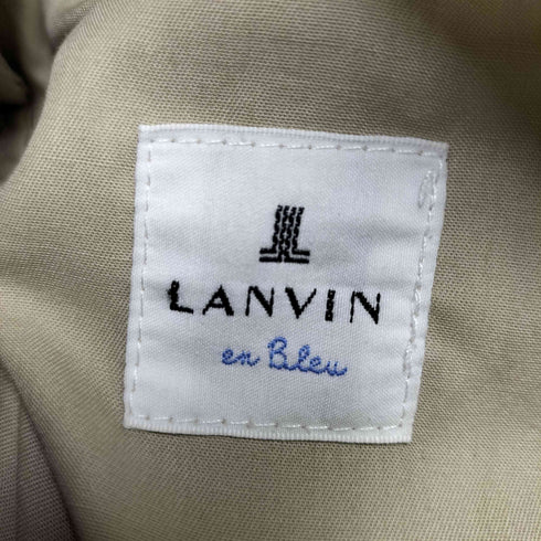 ランバンオンブルー LANVIN en Bleu ワンタック テーパードパンツ レディース 46