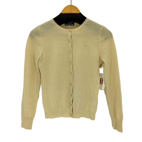 バーバリーブルーレーベル BURBERRY BLUE LABEL 刺繍 ウールカーディガン レディース 38