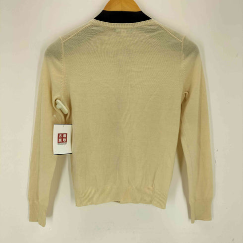 バーバリーブルーレーベル BURBERRY BLUE LABEL 刺繍 ウールカーディガン レディース 38