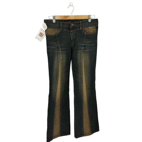 T.S.J JEANS 切替 デニムフレアパンツ Y2K レディース 29