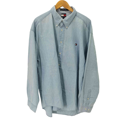 トミーヒルフィガー TOMMY HILFIGER ボタンダウン デニムシャツ メンズ import:XL