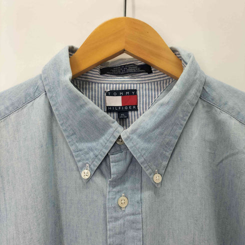 トミーヒルフィガー TOMMY HILFIGER ボタンダウン デニムシャツ メンズ import:XL